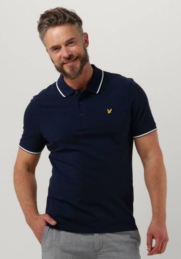 LYLE & SCOTT Heren Polo's & T-shirts Tipped Polo Shirt Donkerblauw