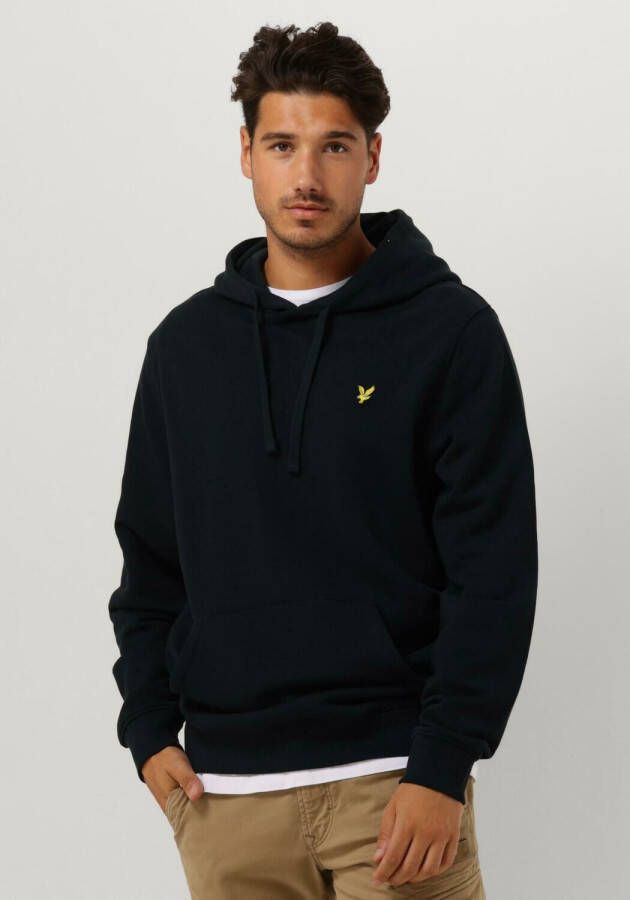 Lyle & Scott Klassieke Navy Hoodie met Kangaroo Zak Blue Heren