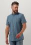 LYLE & SCOTT Heren Overhemden Cotton Slub Short Sleeve Shirt Lichtblauw - Thumbnail 1
