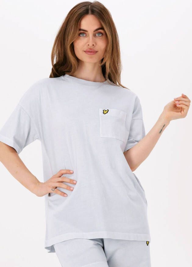 LYLE & SCOTT Dames Tops & T-shirts Garment Dye T-shirt Lichtblauw