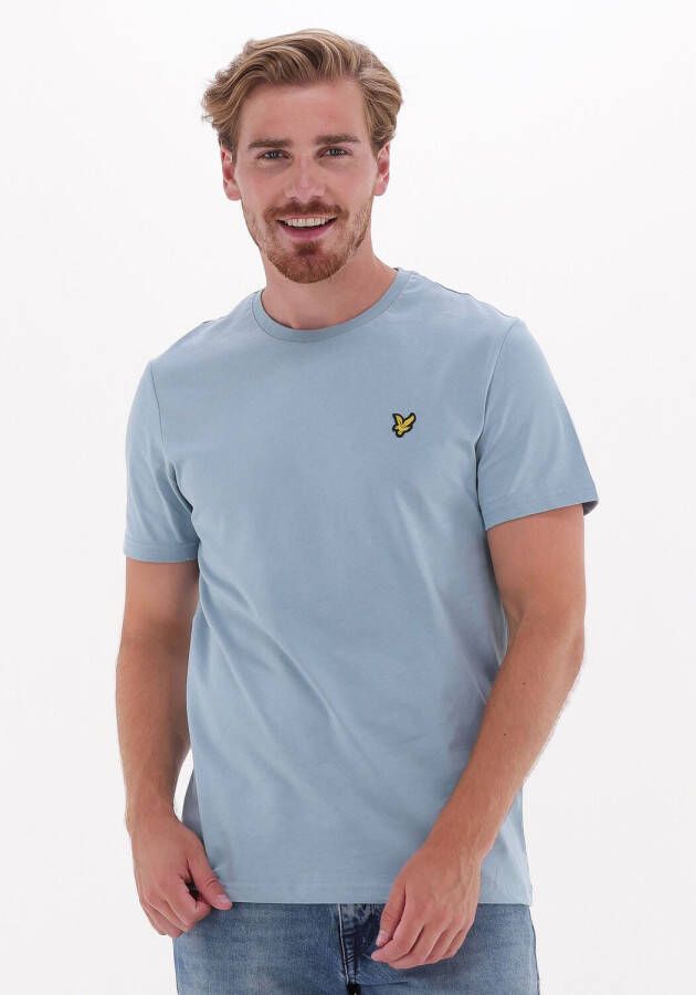 Lyle & Scott Lichtblauwe T-shirt Plain T-shirt