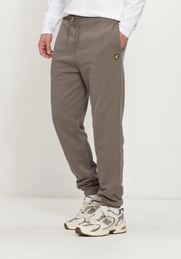 LYLE & SCOTT Heren Broeken Slim Sweatpant Taupe
