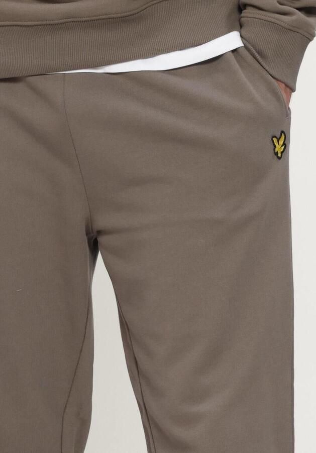 LYLE & SCOTT Heren Broeken Slim Sweatpant Taupe - Foto 3