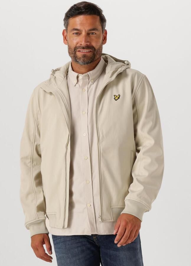 Lyle & Scott Sweater Lyle & Scott JK2110V FLEECE BACK SOFTSHELL-X865 GREY TAUPE - Foto 4