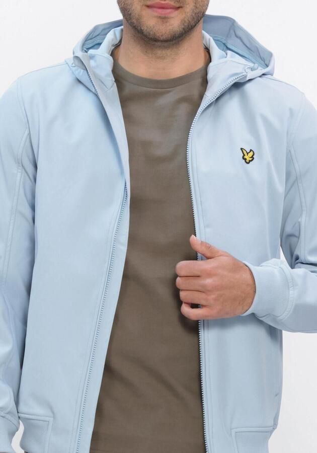 LYLE & SCOTT Heren Jassen Mesh Back Softshell Jacket Lichtblauw - Foto 3