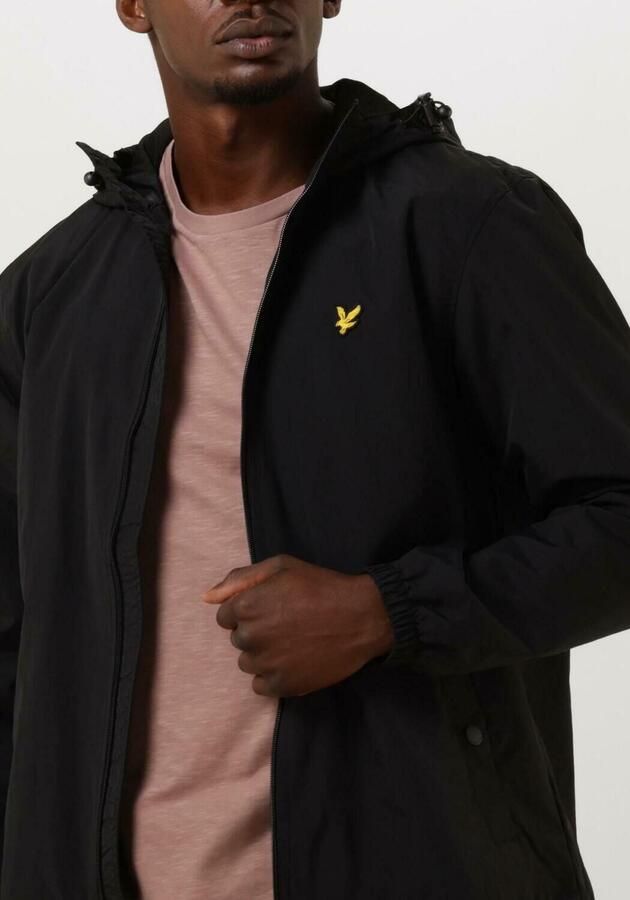 Lyle & Scott Zwarte Windbreaker Jas met Golden Eagle Logo Black Heren - Foto 4