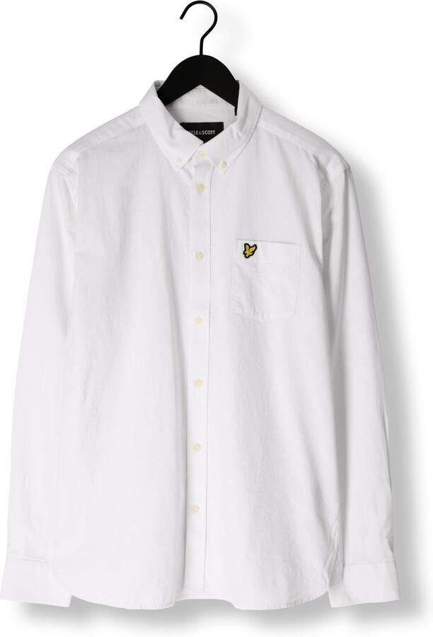 Lyle & Scott Casual Katoen Linnen Button Down Overhemd White Heren - Foto 3