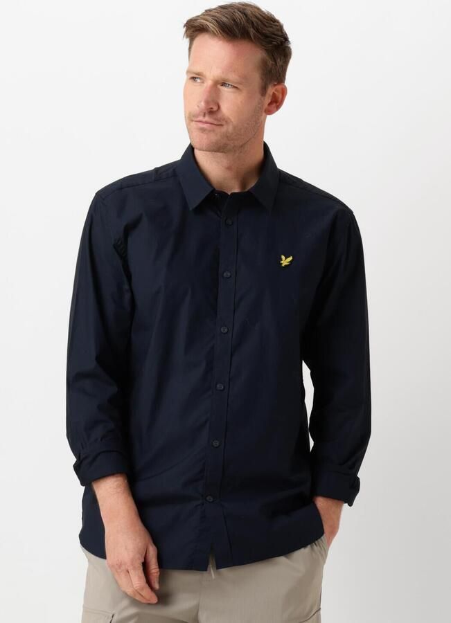 LYLE & SCOTT Heren Overhemden Long Sleeve Poplin Donkerblauw - Foto 4
