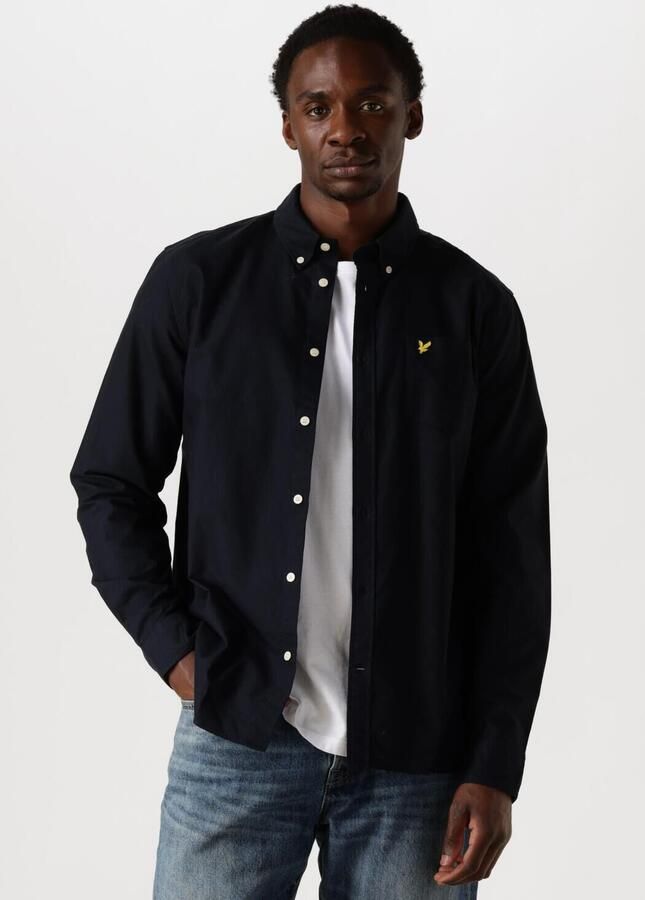 Lyle And Scott Overhemd Lange Mouw Lyle Scott Shirt Plain Oxford Navy - Foto 4
