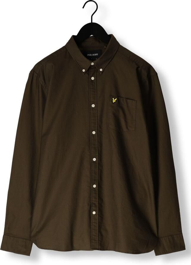 LYLE & SCOTT Heren Overhemden Plain Oxford Shirt Groen