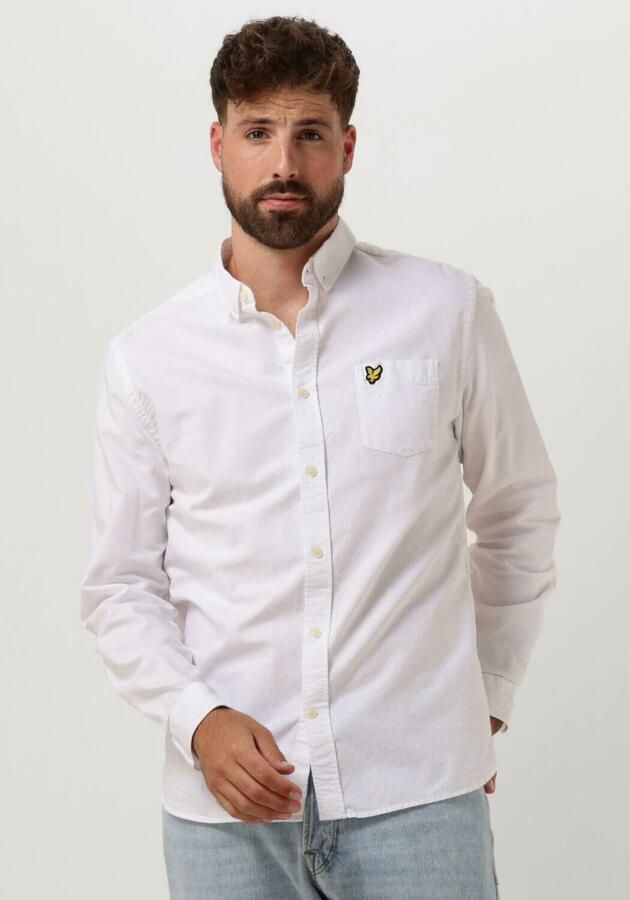 LYLE & SCOTT Heren Overhemden Regular Fit Light Weight Oxford Shirt Wit - Foto 4