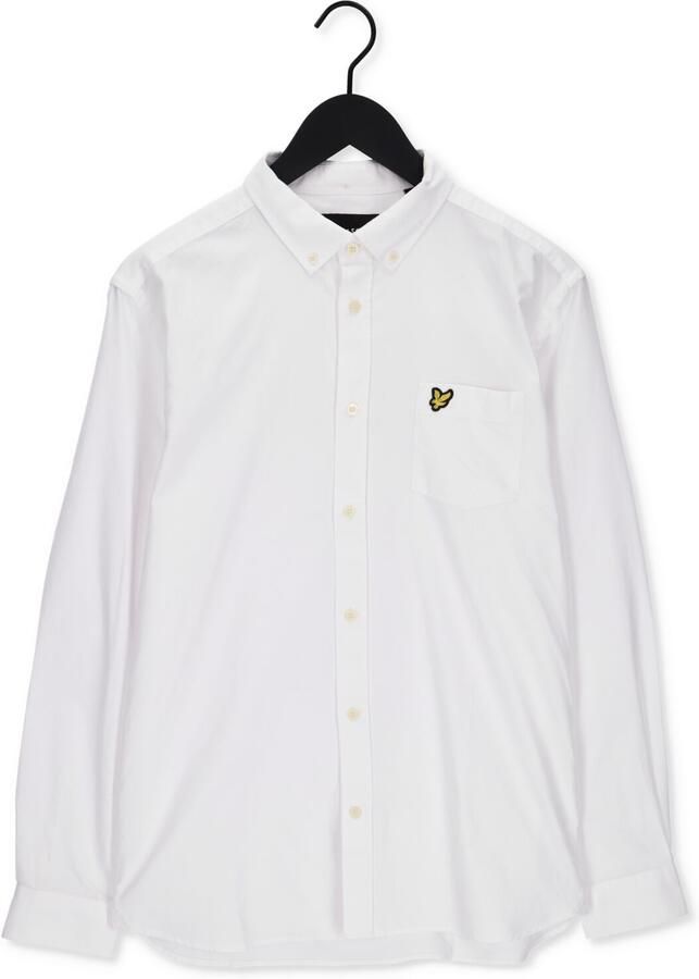 LYLE & SCOTT Heren Overhemden Regular Fit Light Weight Oxford Shirt Wit