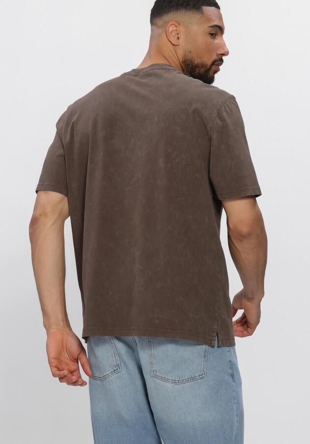 LYLE & SCOTT Heren Polo's & T-shirts Heavy Laundered T-shirt Bruin - Foto 3
