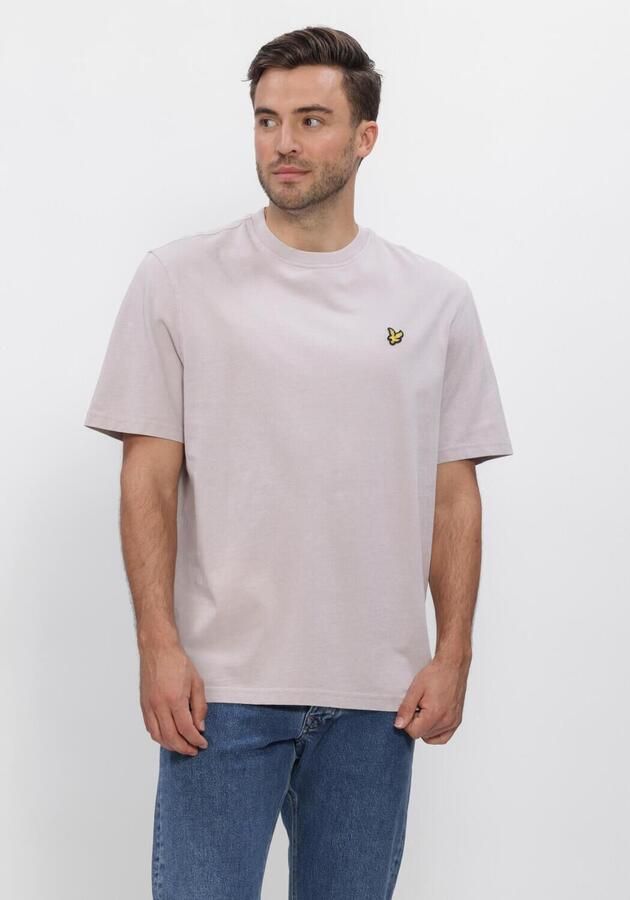 LYLE & SCOTT Heren Polo's & T-shirts Heavy Laundered T-shirt Lila
