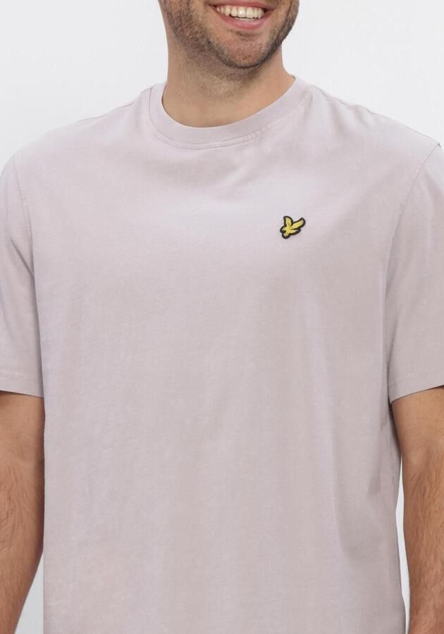 LYLE & SCOTT Heren Polo's & T-shirts Heavy Laundered T-shirt Lila - Foto 4
