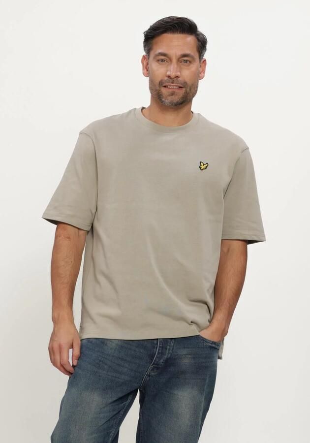 LYLE & SCOTT Heren Polo's & T-shirts Heavyweight T-shirt Khaki