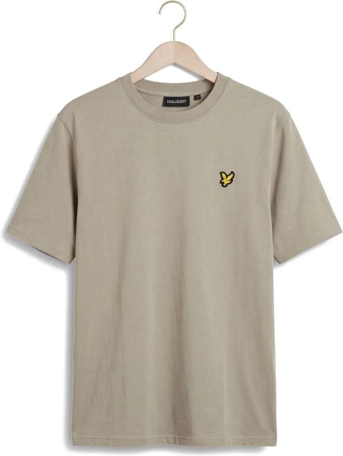 LYLE & SCOTT Heren Polo's & T-shirts Heavyweight T-shirt Khaki - Foto 2
