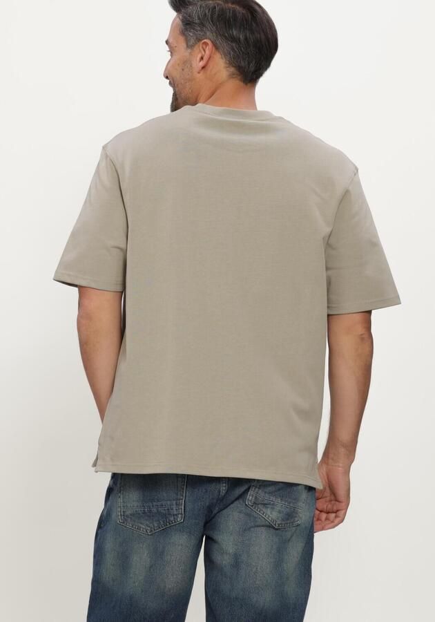 LYLE & SCOTT Heren Polo's & T-shirts Heavyweight T-shirt Khaki - Foto 3