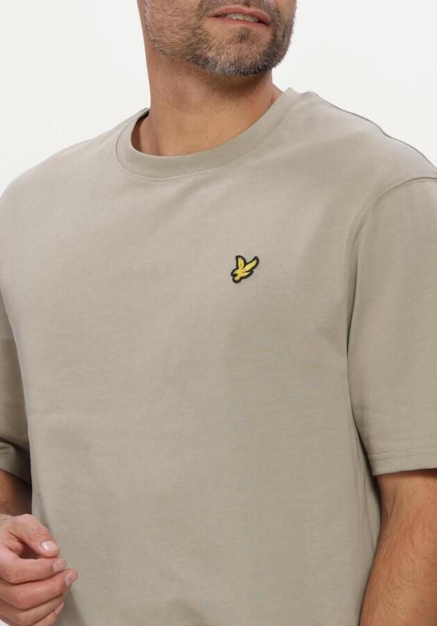 LYLE & SCOTT Heren Polo's & T-shirts Heavyweight T-shirt Khaki - Foto 4