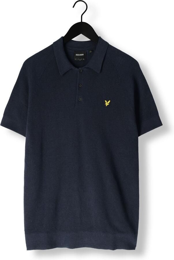 Lyle & Scott Polo Shirt Korte Mouw Lyle & Scott Gebreid poloshirt van linnenmix - Foto 3