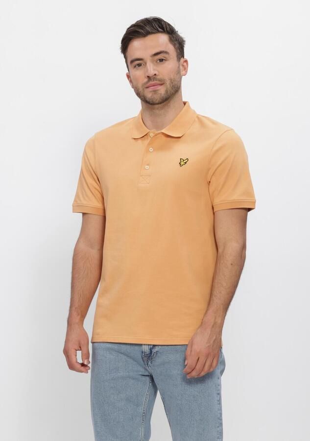 LYLE & SCOTT Heren Polo's & T-shirts Plain Polo Shirt Perzik