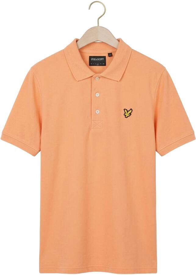 LYLE & SCOTT Heren Polo's & T-shirts Plain Polo Shirt Perzik - Foto 2