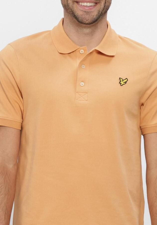 LYLE & SCOTT Heren Polo's & T-shirts Plain Polo Shirt Perzik - Foto 4