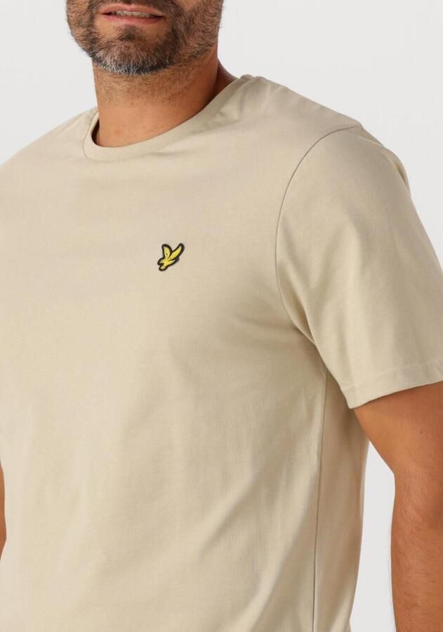 LYLE & SCOTT Heren Polo's & T-shirts Plain T-shirt Beige
