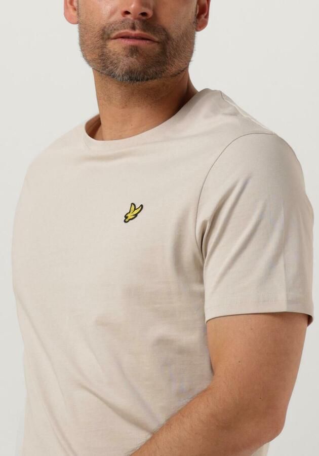 Lyle & Scott Heren Polo's & T-shirts Plain T-shirt Beige Heren - Foto 2