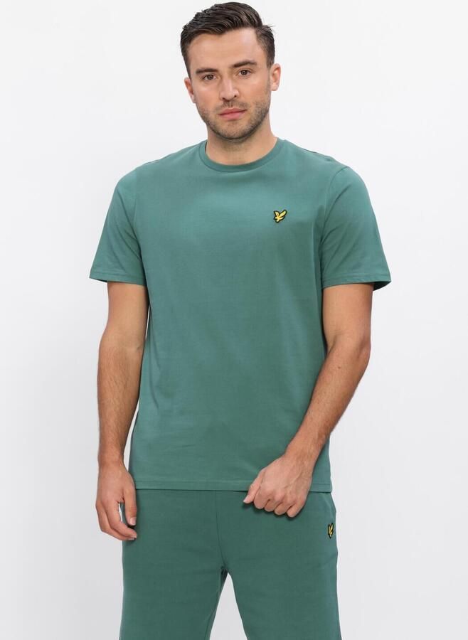 LYLE & SCOTT Heren Polo's & T-shirts Plain T-shirt Groen