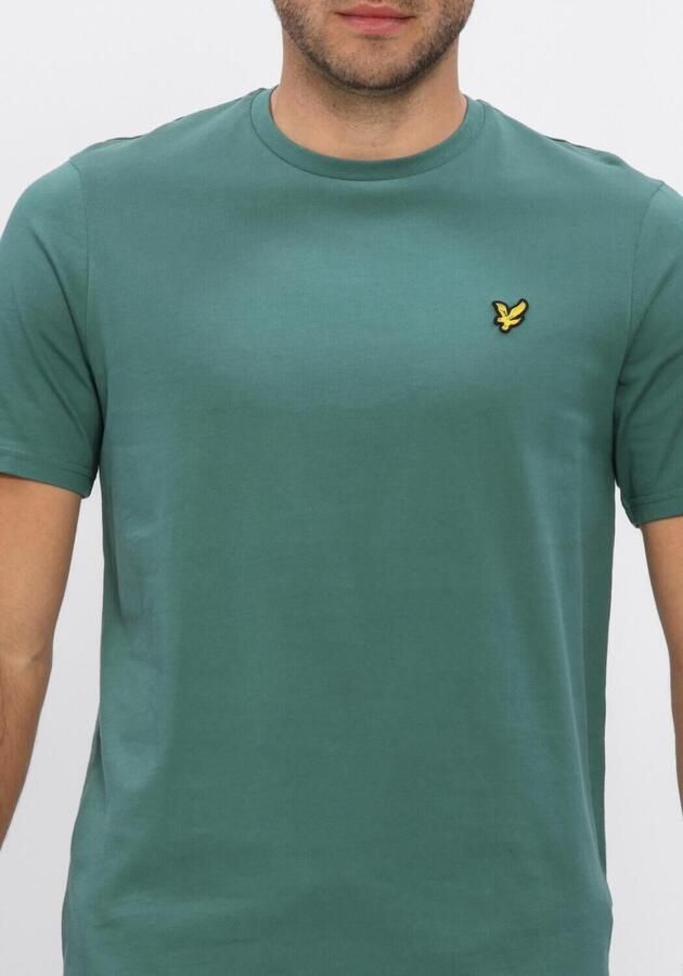 LYLE & SCOTT Heren Polo's & T-shirts Plain T-shirt Groen - Foto 4