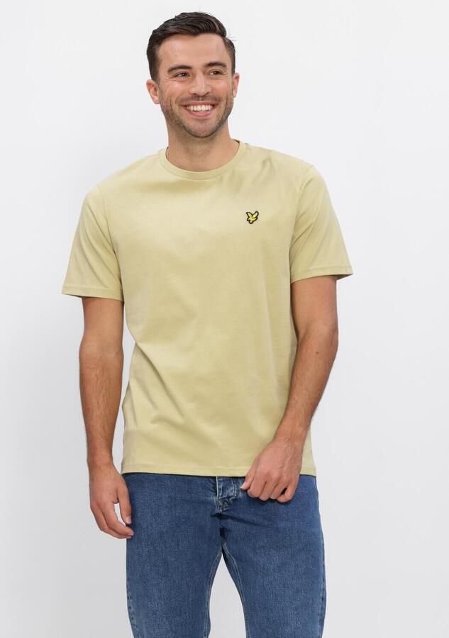 LYLE & SCOTT Heren Polo's & T-shirts Plain T-shirt Khaki