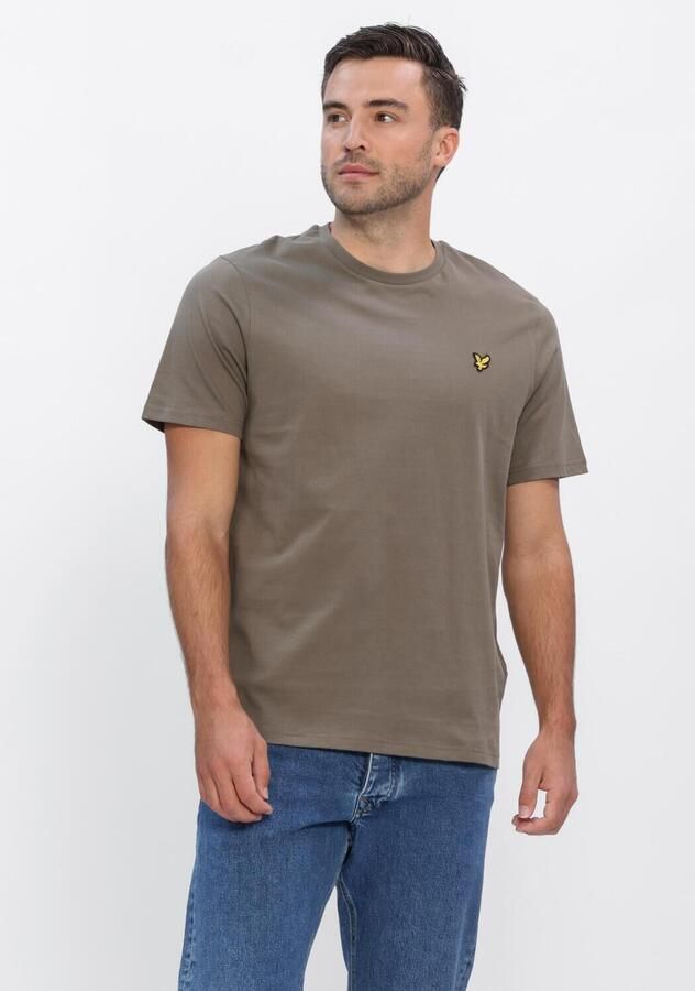 LYLE & SCOTT Heren Polo's & T-shirts Plain T-shirt Khaki