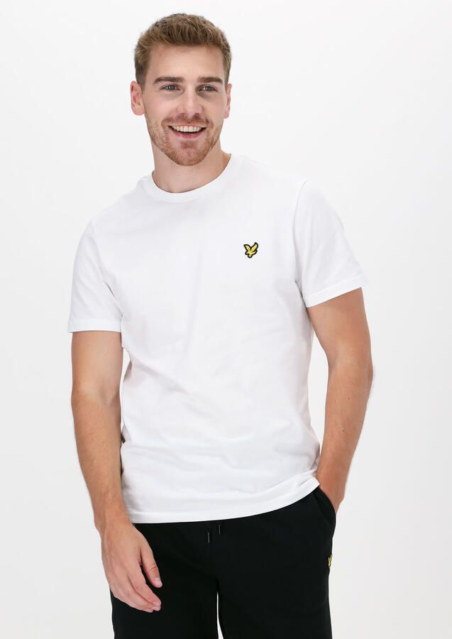 Lyle & Scott Luxe T-Shirt Organisch Katoen Regular Fit White Heren