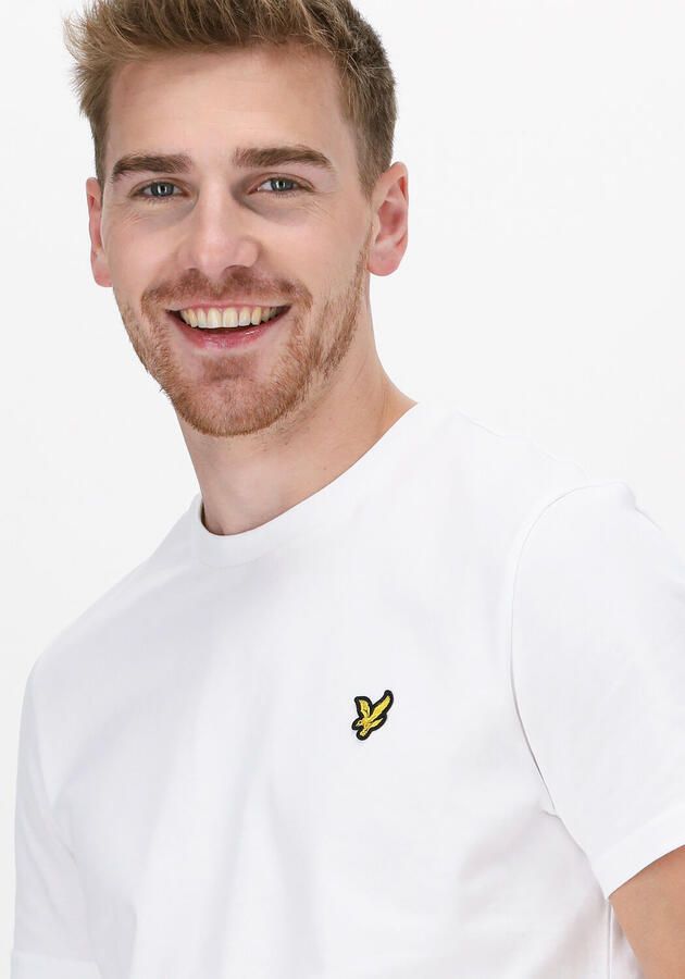 Lyle & Scott Luxe T-Shirt Organisch Katoen Regular Fit White Heren - Foto 4