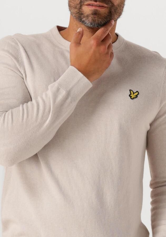 LYLE & SCOTT Heren Truien & Vesten Cotton Merino Crew Neck Jumper Beige - Foto 1