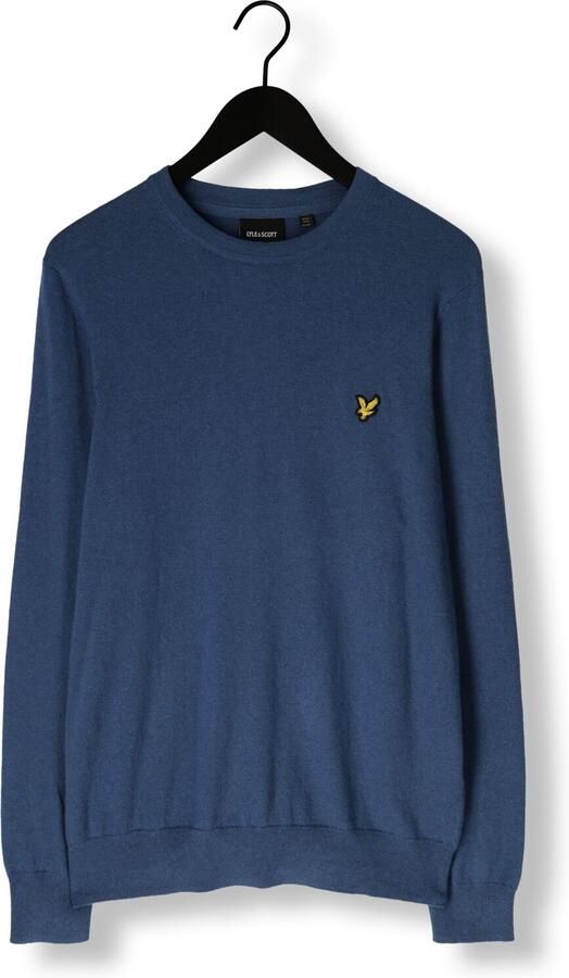 LYLE & SCOTT Heren Truien & Vesten Cotton Merino Crew Neck Jumper Blauw - Foto 3