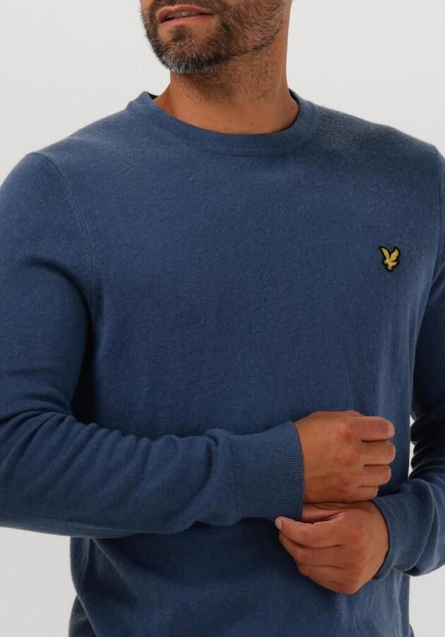LYLE & SCOTT Heren Truien & Vesten Cotton Merino Crew Neck Jumper Blauw - Foto 2