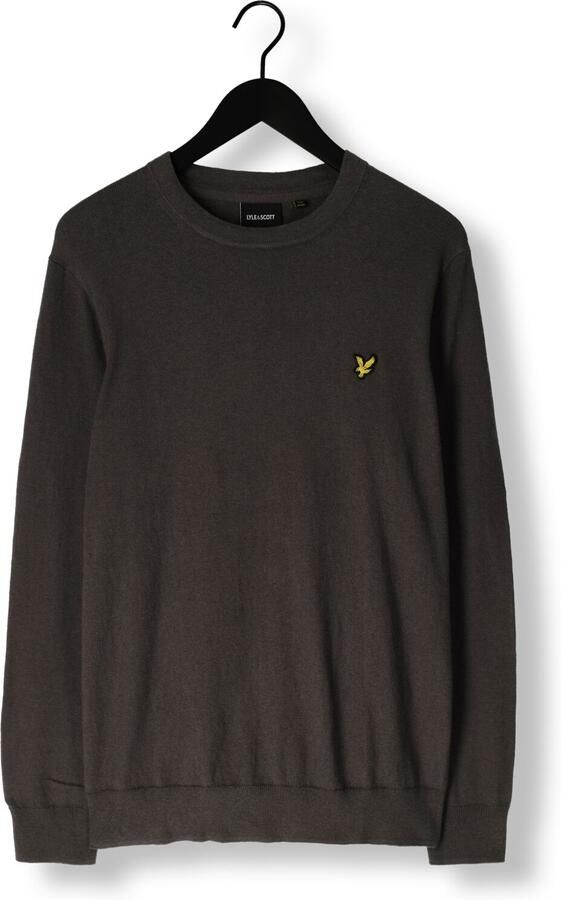 LYLE & SCOTT Heren Truien & Vesten Cotton Merino Crew Neck Jumper Donkergrijs - Foto 3