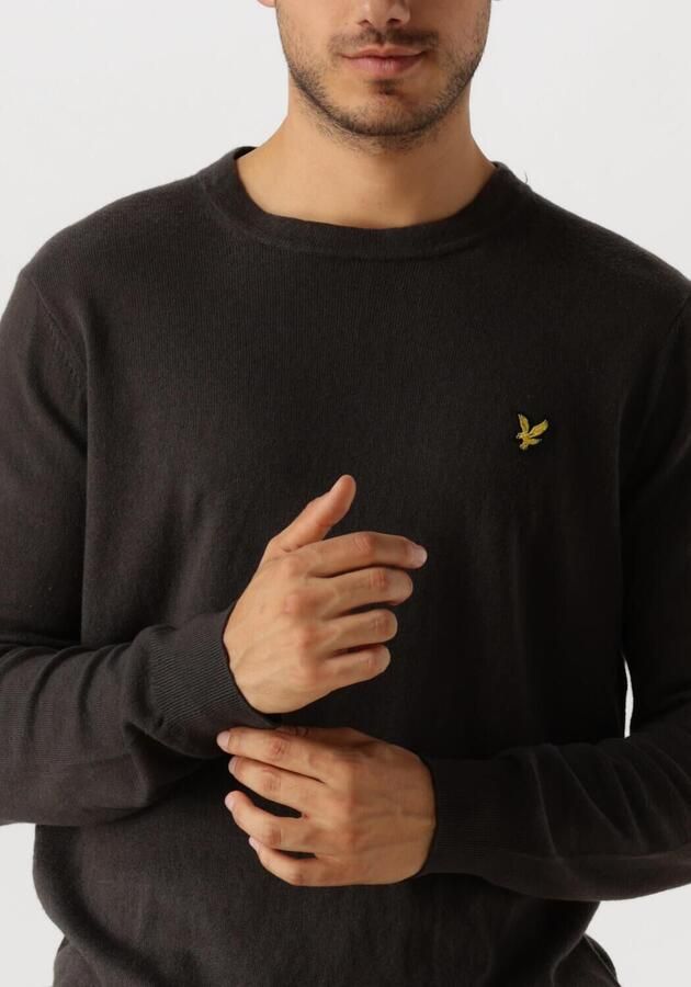 LYLE & SCOTT Heren Truien & Vesten Cotton Merino Crew Neck Jumper Donkergrijs - Foto 2