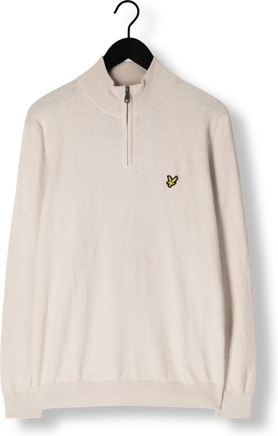 LYLE & SCOTT Heren Truien & Vesten Cotton Merino Quarter Zip Jumper Beige - Foto 3