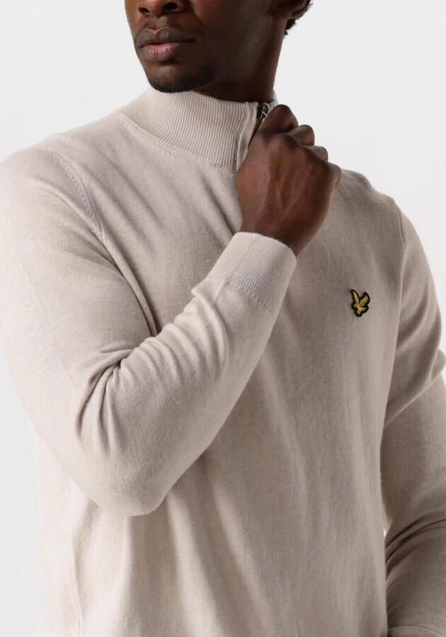 LYLE & SCOTT Heren Truien & Vesten Cotton Merino Quarter Zip Jumper Beige - Foto 2