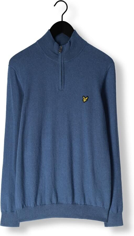 LYLE & SCOTT Heren Truien & Vesten Cotton Merino Quarter Zip Jumper Blauw - Foto 3