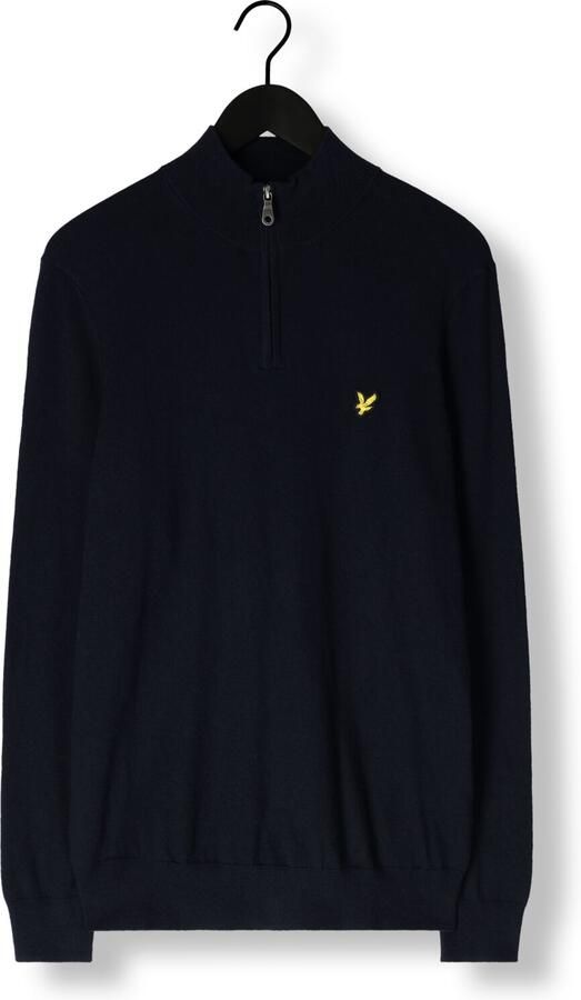 Lyle & Scott Trui Lyle & Scott KN2112VC CTTN MERINO QRTR ZIP JUMP-Z271 DARK NAVY - Foto 3
