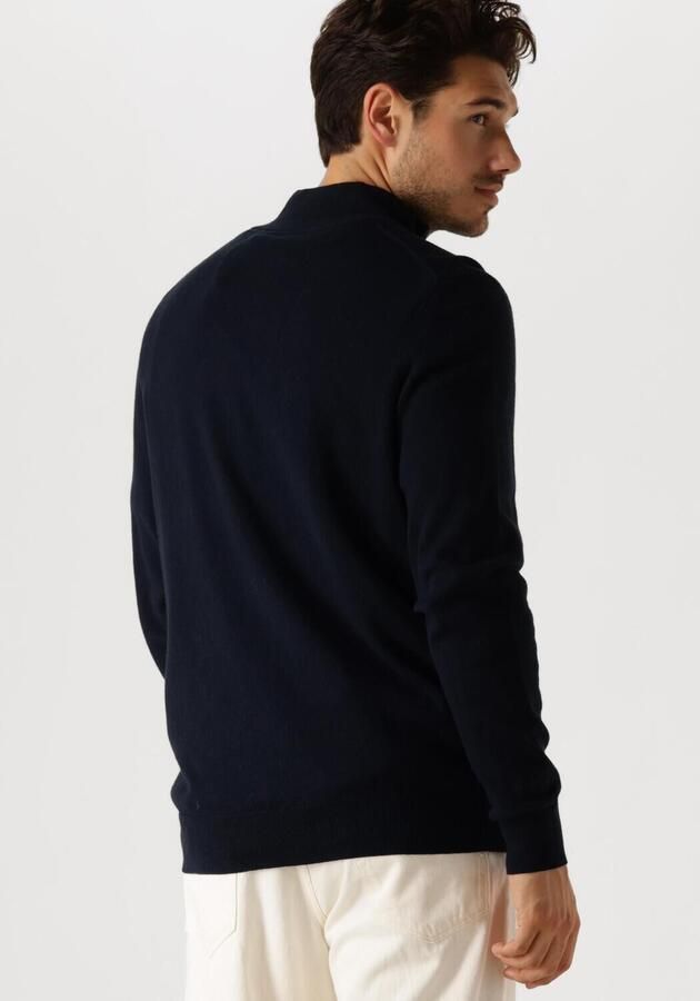 Lyle & Scott Trui Lyle & Scott KN2112VC CTTN MERINO QRTR ZIP JUMP-Z271 DARK NAVY