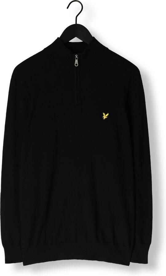 Lyle & Scott Trui Lyle & Scott KN2112VC CTTN MERINO QRTR ZIP JUMP-Z865 JET BLACK - Foto 3