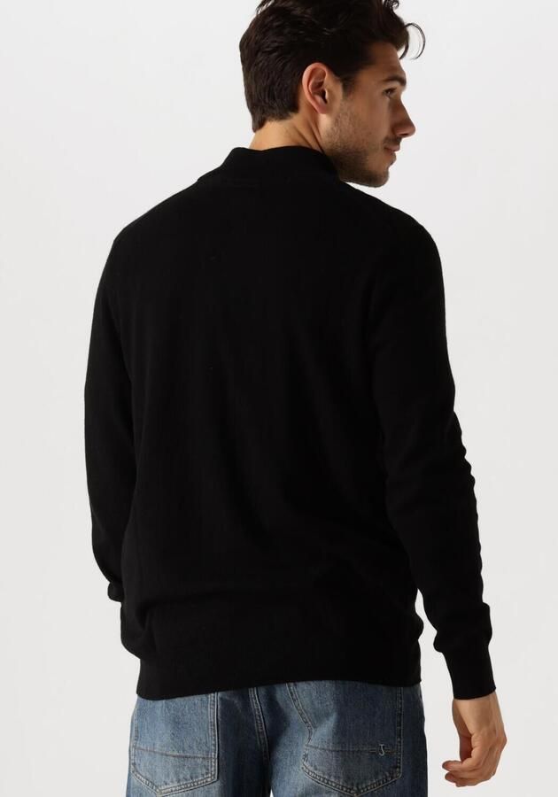 Lyle & Scott Trui Lyle & Scott KN2112VC CTTN MERINO QRTR ZIP JUMP-Z865 JET BLACK