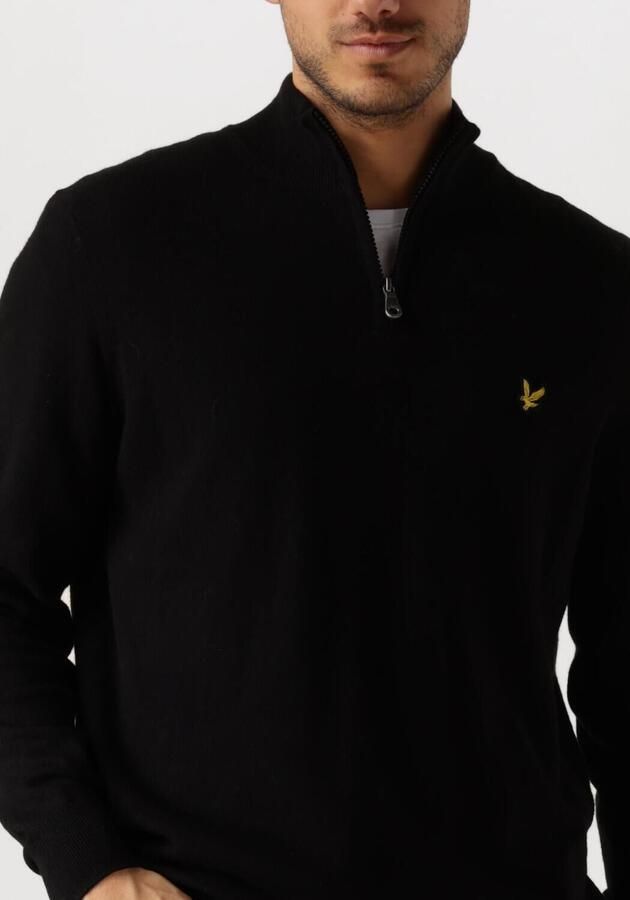 Lyle & Scott Trui Lyle & Scott KN2112VC CTTN MERINO QRTR ZIP JUMP-Z865 JET BLACK - Foto 2