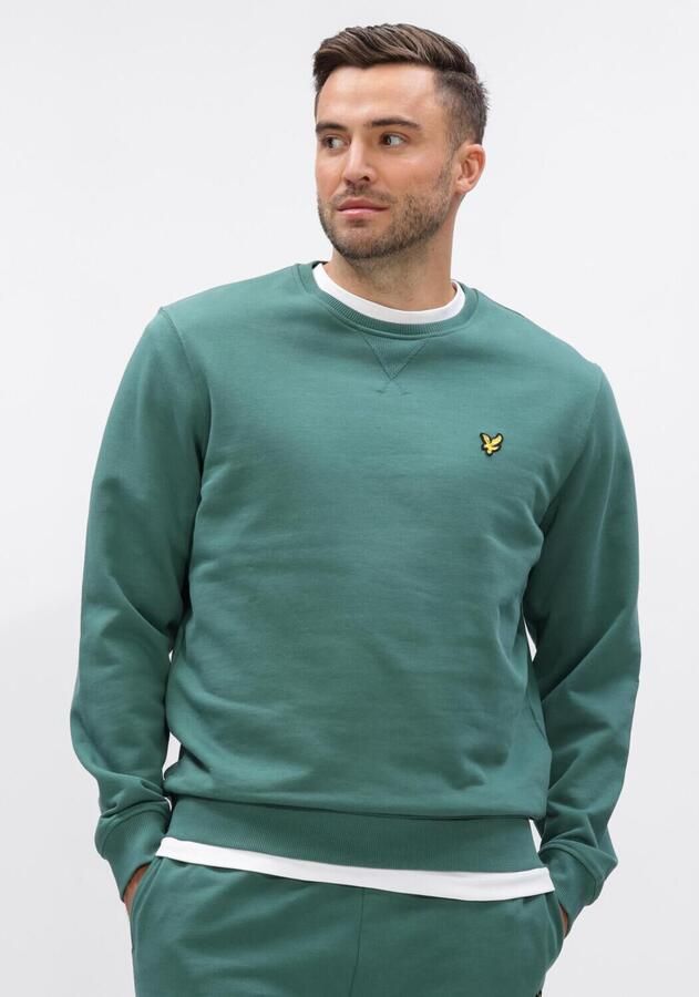 LYLE & SCOTT Heren Truien & Vesten Crew Neck Sweatshirt Groen