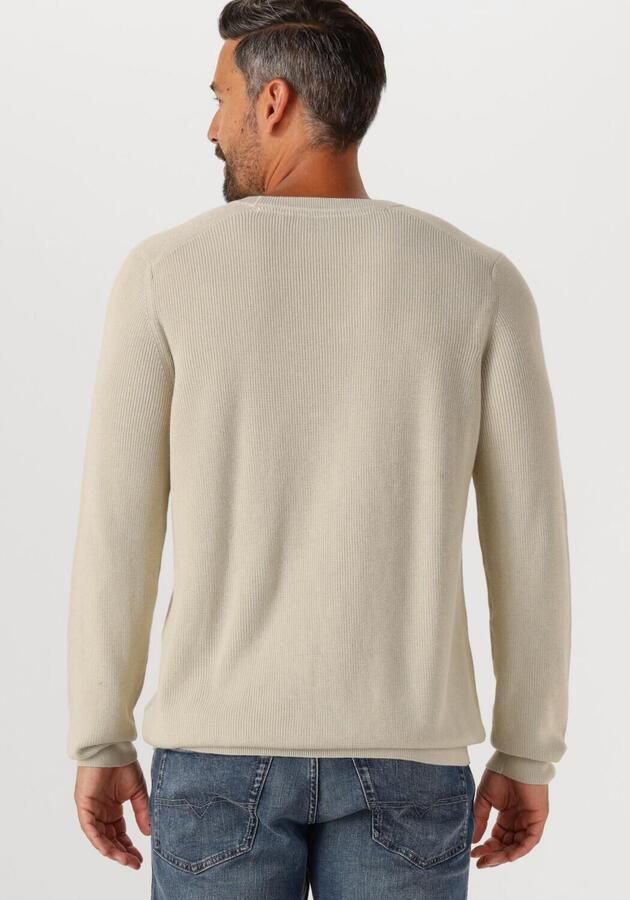 LYLE & SCOTT Heren Truien & Vesten Engineered Rib Crew Neck Beige